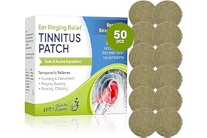 Yakitoko Tinnitus Relief for Ringing Ears, Tinnitus Treatment Patches, Natural Herbal Formulation Tinnitus Relief Patches for Hearing Loss & Eār_āche Relieves, Improves Hearing & Boost Blood, 50PCS