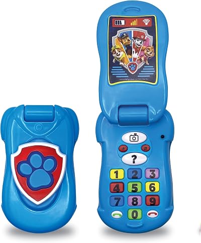 Paw Patrol Flip Up Phone Kids Toy - Learn Colours & Numbers Preschool