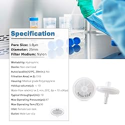 Nylon Syringe Filters [Wettability: Hydrophilic