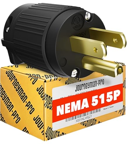 HUBBELL HBL4770C, 15Amp (15A) 277V NEMA L7-15 Male Plug - Amazon.com