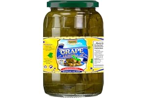 Sanniti Grape Leaves in Brine | Net Weight 32 oz | Drained Weight 1 lbs