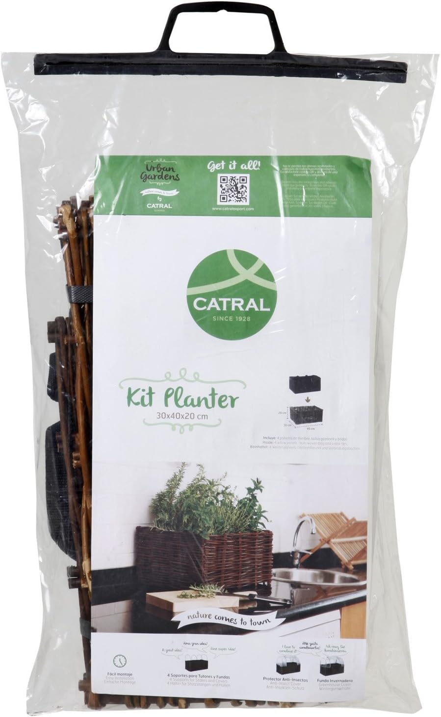 Catral 71080001 - huerto urbano kit planter, 30 x 40 x 20 cm ...