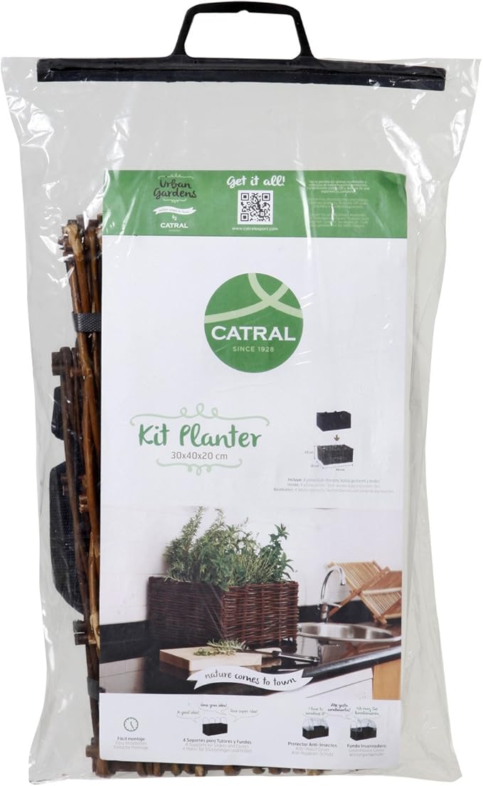 Catral 71080001 - huerto urbano kit planter, 30 x 40 x 20 cm ...