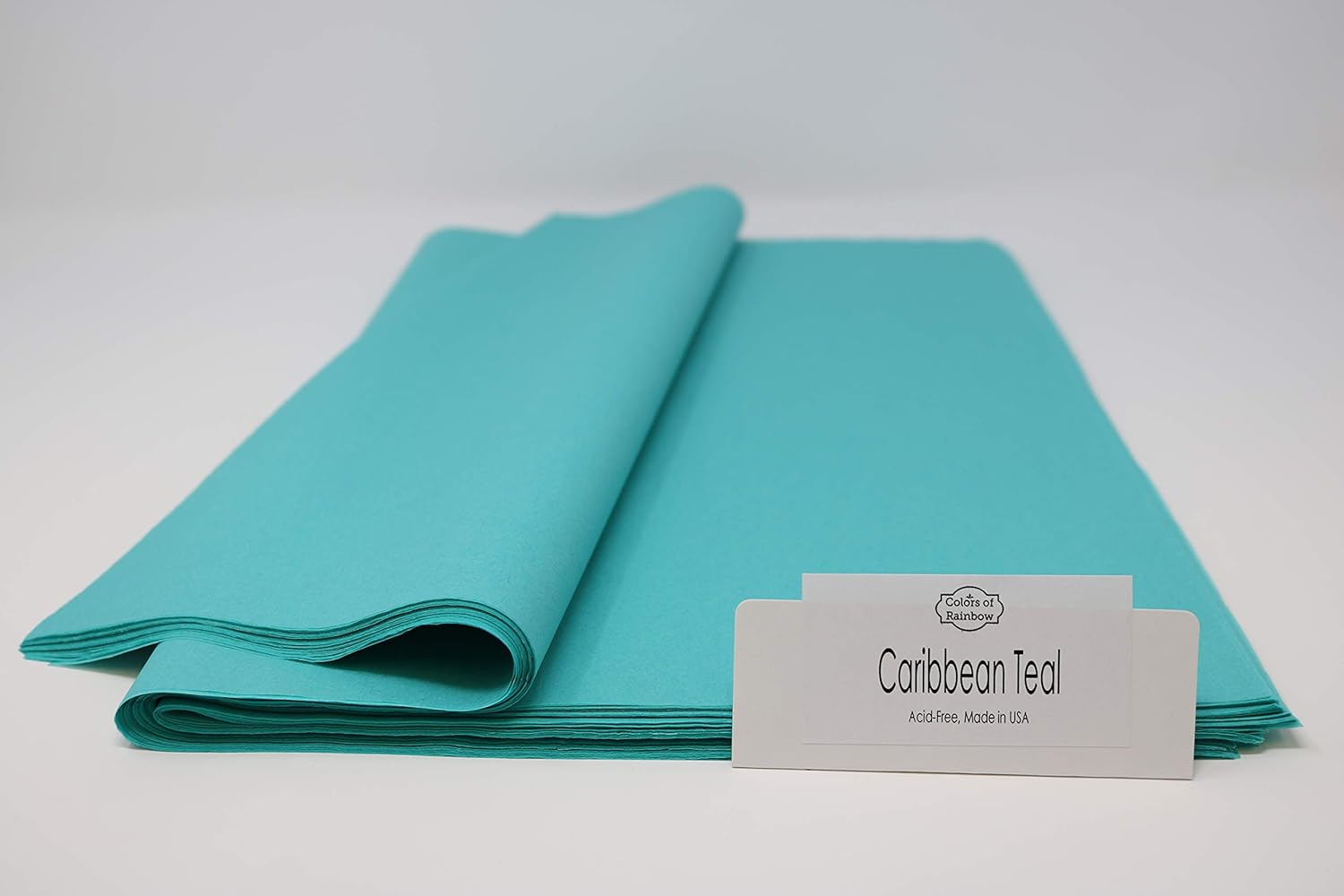 ColorsOfRainbow | Caribbean Teal | 96 Sheets | 15 Inch x 20 Inch | Gift Wrapping Tissue Paper for Gift Bags, Paper Flower, Party Decoration: Health & Personal Care