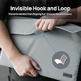 ARZOPA 16.1 Inch Portable Monitor Sleeve Bag PU Leather Grey view 5