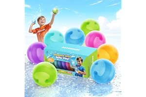 DALICODE Reusable Water Balloons for Kids - No Magnets, Leak-Resistant Silicone Splash Balls, Quick-Fill & Long-Lasting - Durable Outdoor Water Toys for Summer Pool Party, Backyard Water Games