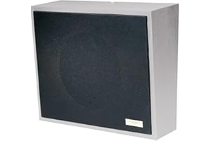 VALCOM 8in Amplified Wall Speaker, Metal, Black