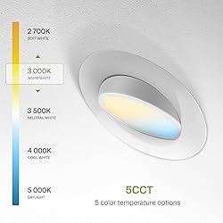 ASD 12 Pack 6 Inch Gimbal LED Recessed Lighting