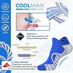 Unisex No Show Athletic Running Socks Cushion