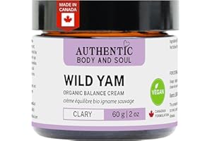 Natural Wild Yam Cream - Vegan: Authentic Organic Wild Yam Root Balancing Cream for Women with Premium Botanicals, Wild Yam S