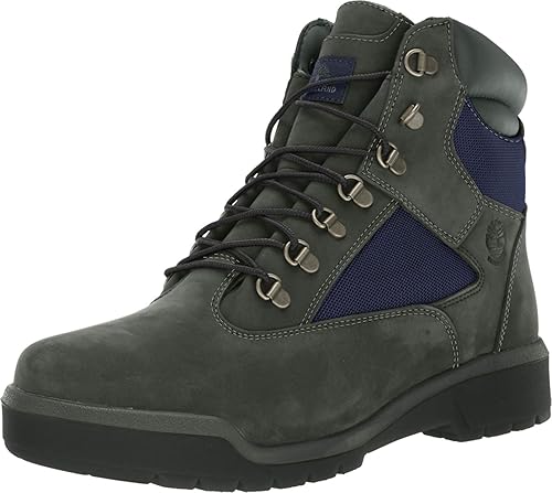 grey timberland field boots