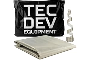 TEC DEV EQUIPMENT RF Faraday Fabric, Conductive Fabric, EMF Shield, Faraday Cage, RFID, Conductive Shielding, Military Grade, EMI, WiFi, Cell Phone, 45” x 43” /13sq. ft./1.47 Sq. Yds. + 45”L Conductive Tape
