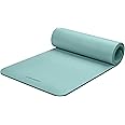 Retrospec Solana Yoga Mat 1/2" Thick w/Nylon Strap for Men & Women - Non Slip Exercise Mat for Yoga, Pilates, Stretching, Floor & Fitness Workouts