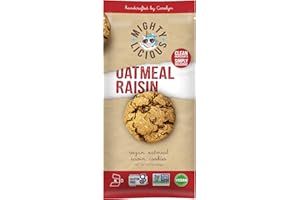 · MIGHTY · MONKEY Mightylicious – Handcrafted Cookies | Soft & Chewy | Gluten-Free | Dairy-Free |Grain-Free | Non-GMO | Kosher | Better for You Snack | Allergen Friendly | Cookies Oatmeal Raisin - 7.4 Oz