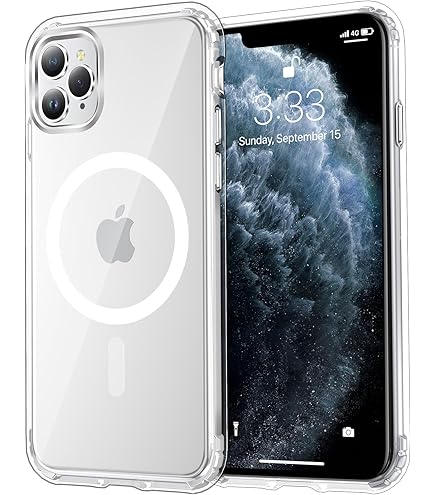 Apple iPhone 11 ホワイト + MagSafeケース Amazon.com: Uioeua Compatible with iPhone 11 Magnetic Clear Case