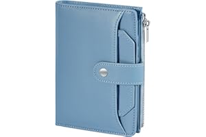 Dadanism RFID Passport Holder for Travel, Pu Leather Passport Wallet Cover with Card Holders, SIM Slots, Zippered Coin Pocket