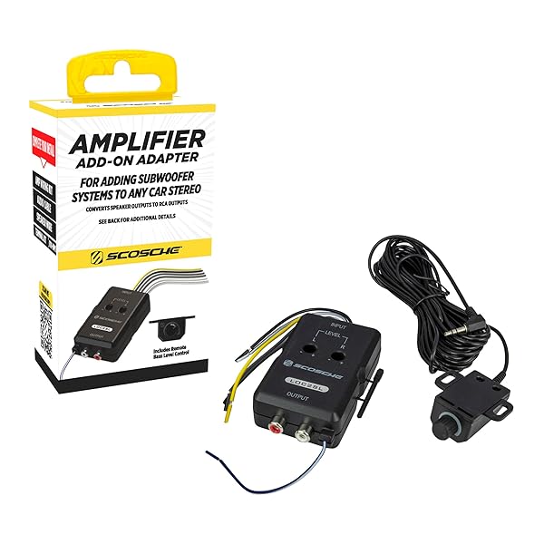 SCOSCHE LOC2SLSD CAR STEREO 2-CHANNEL ADJUSTABLE AMPLIFIER ADD-ON...
