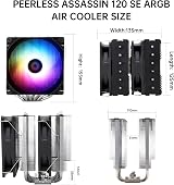 Thermalright Peerless Assassin 120 SE ARGB CPU Cooler 6 Heat Pipes 120mm Fans view 4