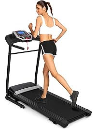 Simpfree Folding Treadmill, Electric Motorized Treadmill Machine with Incline for Home/Office Exercise