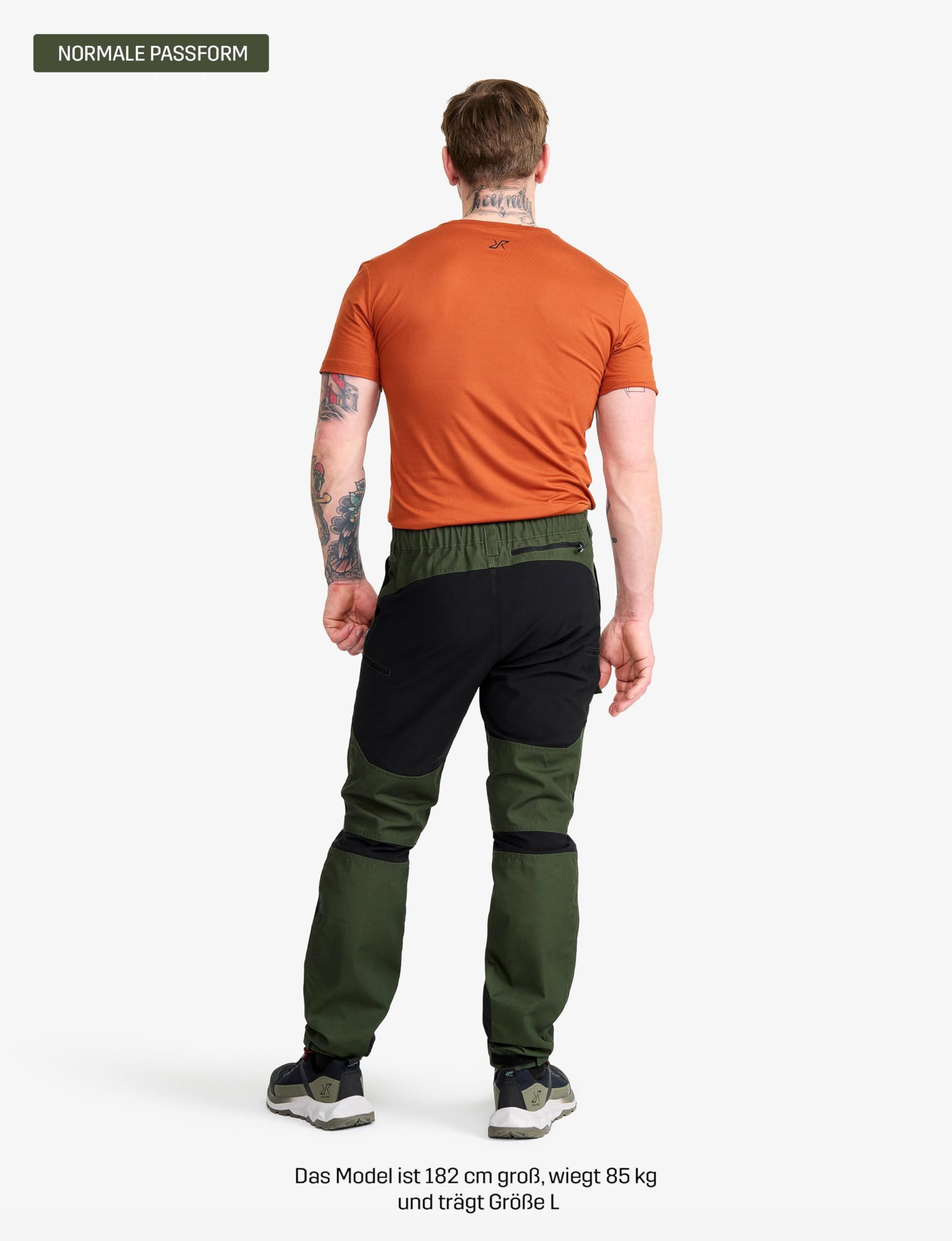 RevolutionRace Herren Nordwand Pants, Hose zum Wandern und für viele Outdoor-Aktivitäten, Forest Green, M 4
