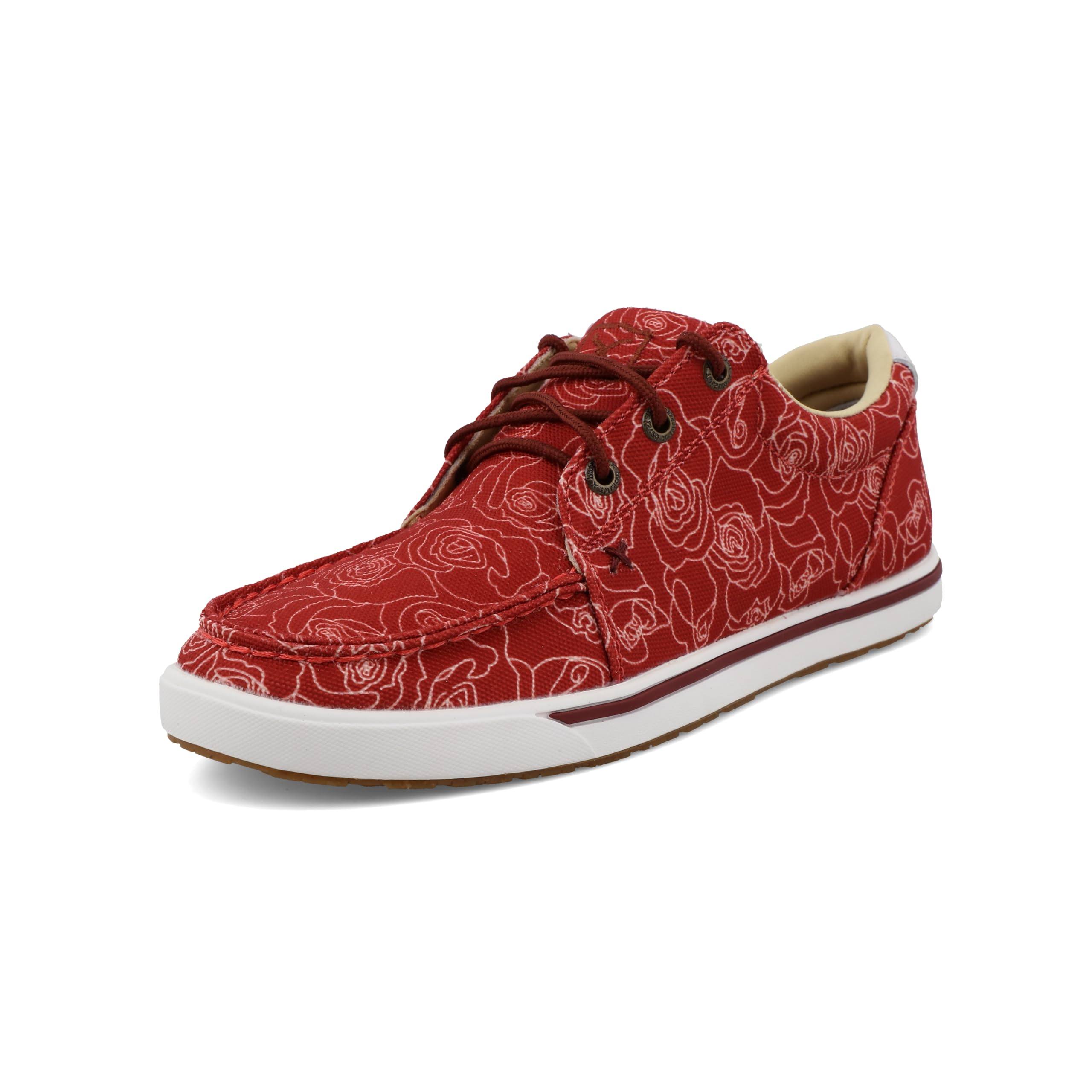 Twisted X Women's Kicks, Moc Toe, Scarlet Red, 8.5 M Image Twisted X Women's Kicks, Moc Toe, Scarlet Red, 8.5 M Image