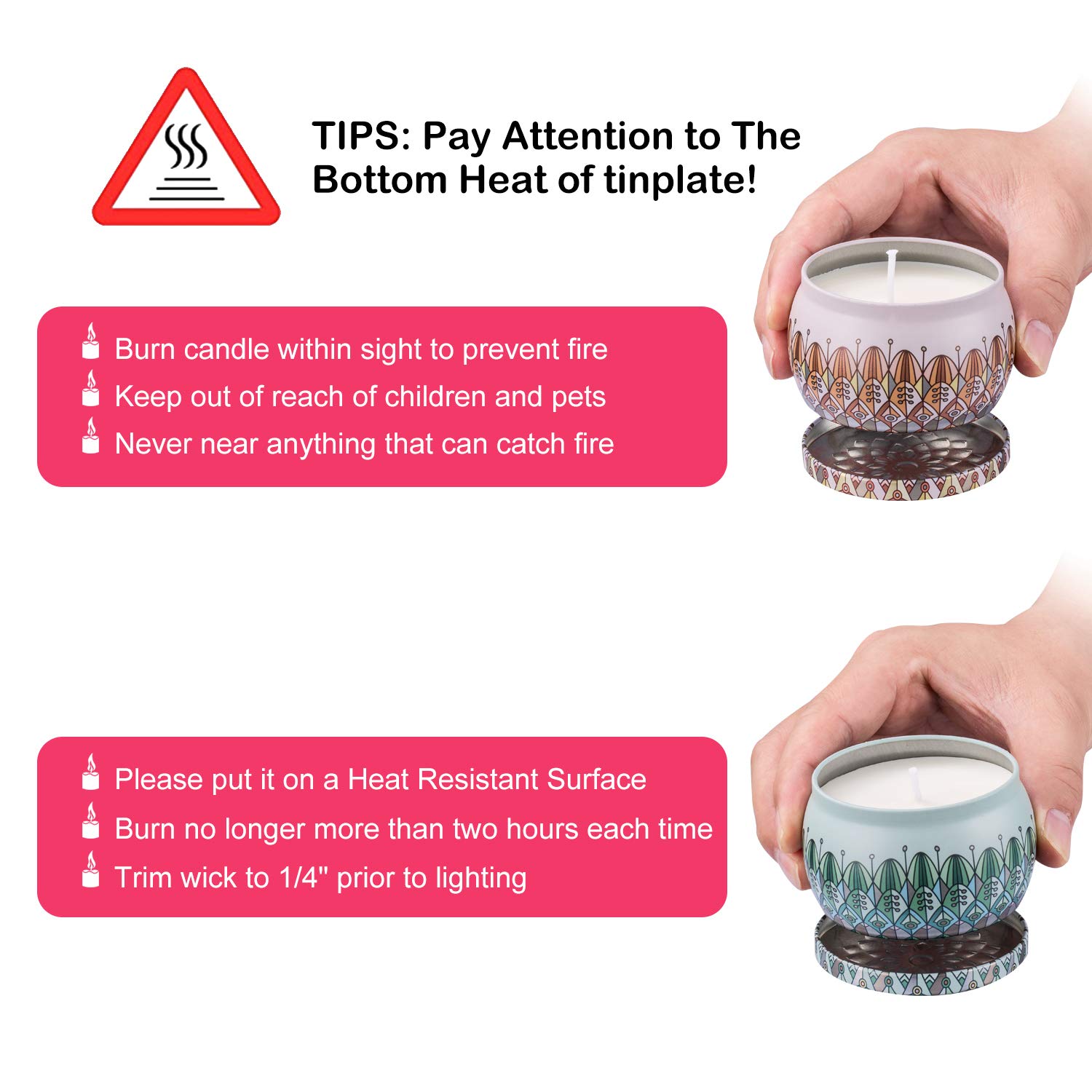 Amexi Duftkerze Jasmin, Flieder, Lavendel, Rose Duftkerzen 100% Sojawachs Aromatherapie Kerze 40Std 154g (Jasmin, Flieder)