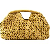 Large Straw Clutch Bag for Women Summer Satchel Purse Fashion Woven Top Hanlde Handbags for Beach Vacation