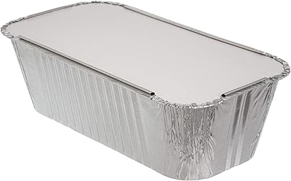 Pack Van 10 1 5 Liter Rechthoekige Diepe Aluminium Containerpannen Met Deksels Foliebakken Met Deksels Goed Voor Bakken Koken Bewaren En Invriezen 12 5 Cm X 22 5 Cm 5 X 9 6 Inch Amazon Nl