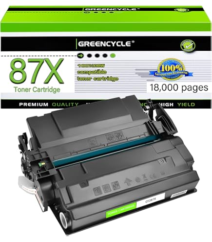 Amazon.com: HNEJA CF287X 87X Black Toner Cartridge High Yield