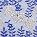 WorthSJLH African Lace Fabric 5 Yards 2019 Weddings Lace Embroidered Peach French Net Lace Guipure Nigerian Lace Fabrics LF811 (Royal Blue)