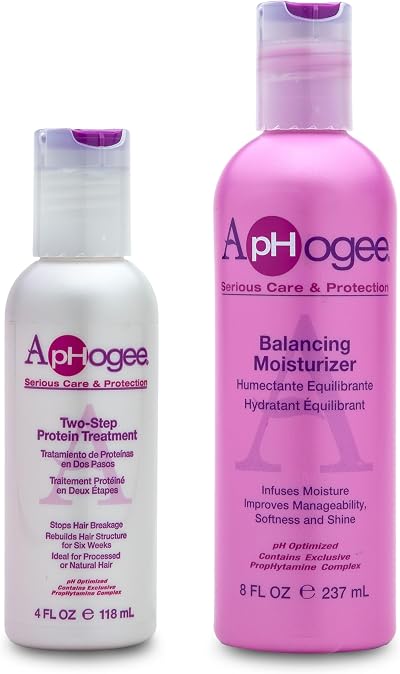 Aphogee Serious Hair Care Double Bundle Balancing Moisturizer Two-Step Protein