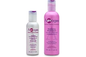 Aphogee Hair Care Double Bundle – Two-Step Protein Treatment (4 fl oz) & Balancing Moisturizer (8 fl oz)