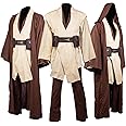 Men's Costume Robe Adult Male Tunic Costume Hooded Uniform Full Set Halloween Cosplay Cloak