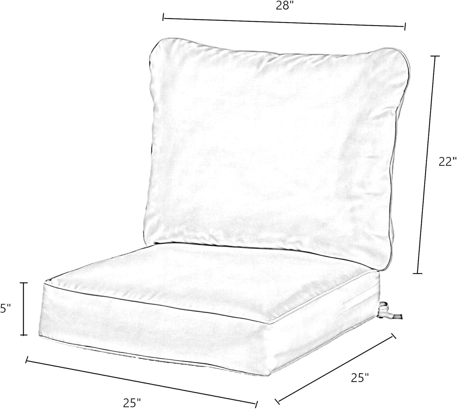 Greendale Home Fashions AZ7820-BALTIC Paisley Outdoor 2-Piece Deep Seat Cushion Set : Garden & Outdoor