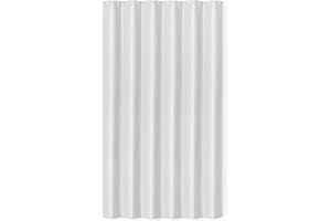 �鶹�� Basics Modern Style Polyester Shower Curtain, Quick-Drying, 182.9x182.9 cm, White