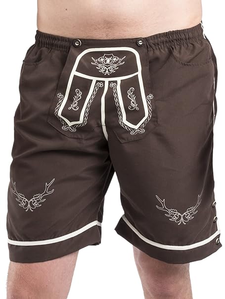 Trachten Badehose - Hopfen & Malz - Lederhose - Trachtenbadehose - Trachten Shorts - Badeshort