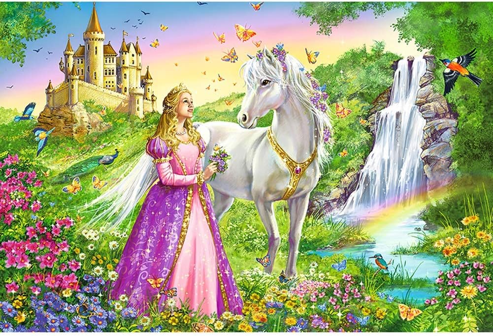 JUROUXIYUJI Jigsaw Puzzle 1000 Piece Wooden Puzzle Unicorn Decorations, Unique Birthday Present Suitable for Teenagers and Adults Each Puzzle Measures