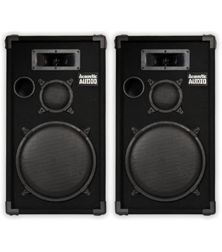 USA製　ACOUSTIC AUDIO STUDIO MONITOR Amazon.com: Acoustic Audio by Goldwood PA-380X Acoustic Audio