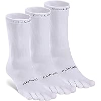 Coolmax Running Toe Socks Breathable Athletic 3 Pack OrrinSports Coolmax Toe Socks - 3-Pack Five Finger Running Socks For Men & Women Five Finger Socks - View #10