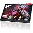StarXnDa Portable-Monitor-14inch, 2560 * 1600p 2.5K Portable Gaming Monitor 144Hz Ultra-Slim 400Nits 100% sRGB HDR Portable Laptop Monitor with USB Type C HDMI Port Dual-Speakers