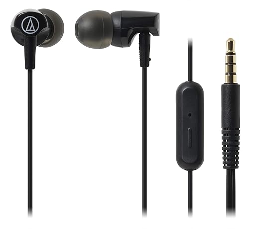 Fone de Ouvido Intra-auricular Com Microfone Preto P2 Audio Technica Ath-clr100isbk