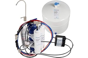 Home Master TMAFC-ERP Artesian Full Contact Reverse Osmosis System, 7-Stages, Patented 2-Pass Alkaline Remineralization, Fast 4.5s Fill Rate, 1:1 Waste Ratio, 8.5” Catalytic Carbon, 5-Yr Limited Parts