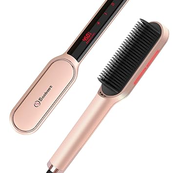easy hair straightener brush