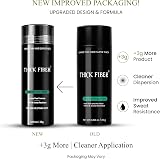 THICK FIBER Hair Fibres Medium Brown 25g Bottle for Thinning Hair view 2
