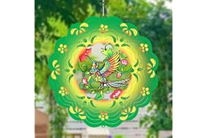 GOTOME Birthday Gifts for Women - Hummingbird Wind Spinners Outdoor Metal Ornament, 12inch Hanging Wind Chime for Outside Decorations, Gardening Thanking Giving for Mom Women Grandma Her