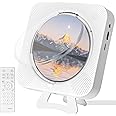 Austepax CD Player Portable with Bluetooth with Speakers Small CD Player with Remote Control Portable CD Players for Home with FM Radio LCD Display MP3 Headphone AUX White
