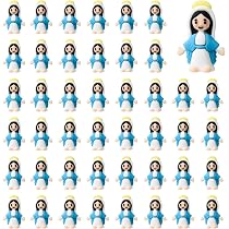 Amazon.com: ARCHCRTC 50 Pcs Little Virgin Mary Figurines Miniature ...
