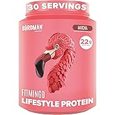 BIRDMAN Fitmingo Vegan Protein Powder with Inositol, Collagen Boosters, Hyaluronic Acid and Vitamins | Low Carb, Dairy Free, Low Calorie | 23g Plant Based Blueberry Protein Powder with Myo-Inositol