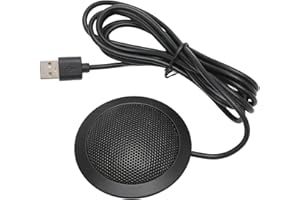 Microphone for Pc, External Microphone for Laptop Computer Microphone for Desktop 360 Degrees Omnidirectional Pickup Conferen