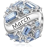 SEVENWELL Birthstone Charms for Charms Bracelet, 925 Sterling Silver 5A Cubic Zirconia Openwork Bead, Birthday Mother's Day Christmas Jewelry Gifts for Women, Jan-Dec Charm
